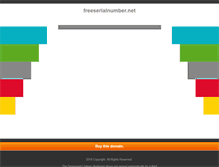 Tablet Screenshot of freeserialnumber.net